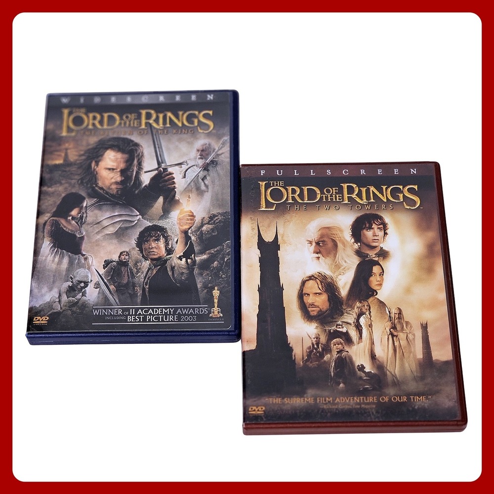Lord Of The‎ Rings DVD Lot Return Of The King Two Towers Widescreen Fullscreen
